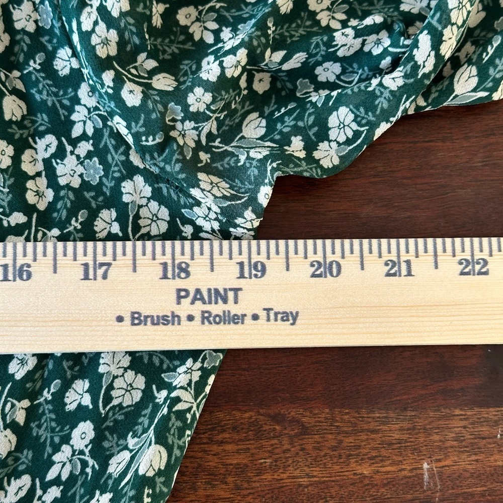 Reformation Susanna Midi Dress Vancouver Green Floral Size Small - see condition - Picture 12 of 13